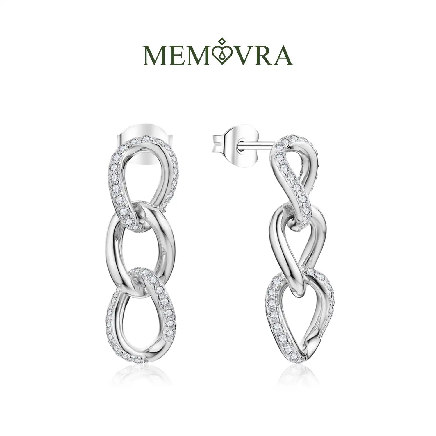 Eternal Elegance Moissanite Drop Earrings